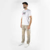Picture of "THINK PINK"MAN CHECK CALANQUE KNEE PATCHES  DRAWSTRING ON WAIST AND BOTTOM IN COTTON GARMENT DYED