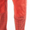 Picture of "THINK PINK"MAN CHECK CALANQUE KNEE PATCHES  DRAWSTRING ON WAIST AND BOTTOM IN COTTON GARMENT DYED