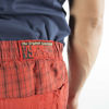 Picture of "THINK PINK"MAN CHECK CALANQUE KNEE PATCHES  DRAWSTRING ON WAIST AND BOTTOM IN COTTON GARMENT DYED