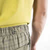 Picture of "THINK PINK"MAN CHECK CALANQUE KNEE PATCHES  DRAWSTRING ON WAIST AND BOTTOM IN COTTON GARMENT DYED