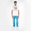 Picture of "THINK PINK"MAN CHECK CALANQUE KNEE PATCHES  DRAWSTRING ON WAIST AND BOTTOM IN COTTON GARMENT DYED