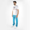 Picture of "THINK PINK"MAN CHECK CALANQUE KNEE PATCHES  DRAWSTRING ON WAIST AND BOTTOM IN COTTON GARMENT DYED