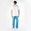 Picture of "THINK PINK"MAN CHECK CALANQUE KNEE PATCHES  DRAWSTRING ON WAIST AND BOTTOM IN COTTON GARMENT DYED