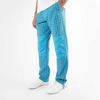 Picture of "THINK PINK"MAN CHECK CALANQUE KNEE PATCHES  DRAWSTRING ON WAIST AND BOTTOM IN COTTON GARMENT DYED