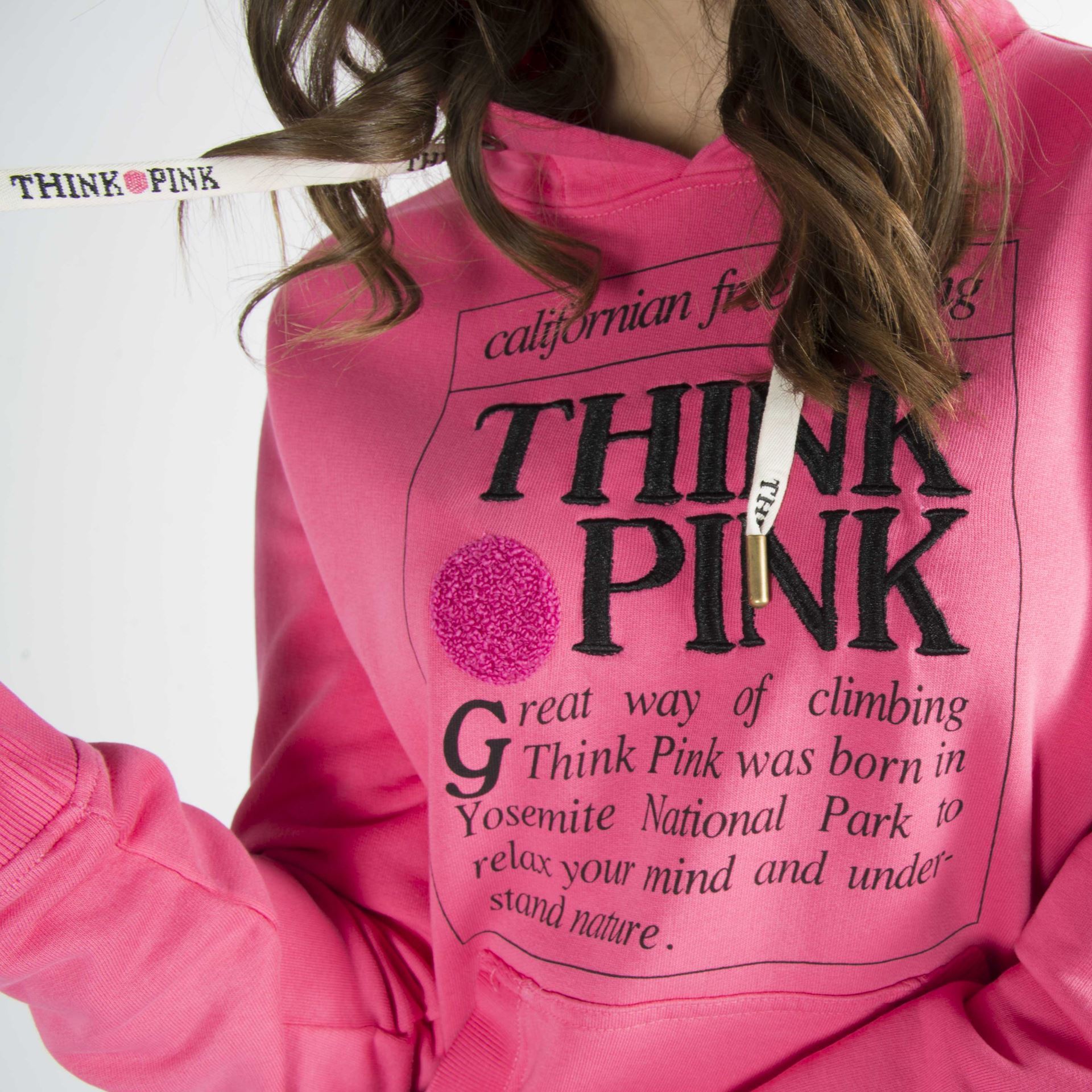 Think Pink | woman hoodie sweatshirt ss2004| Think Pink