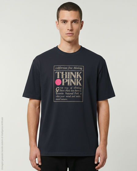 Picture of "THINK PINK" UNISEX SHORT SLEEVES T-SHIRT BIG LOGO