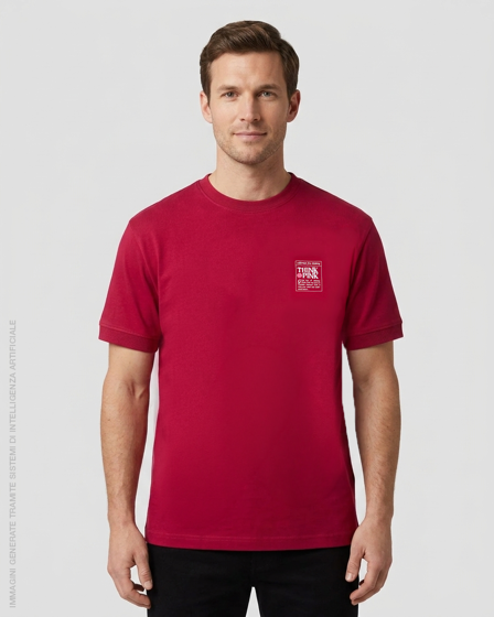 Immagine di T-shirt unisex manica corta stampa retro "offline" tpm204s26g